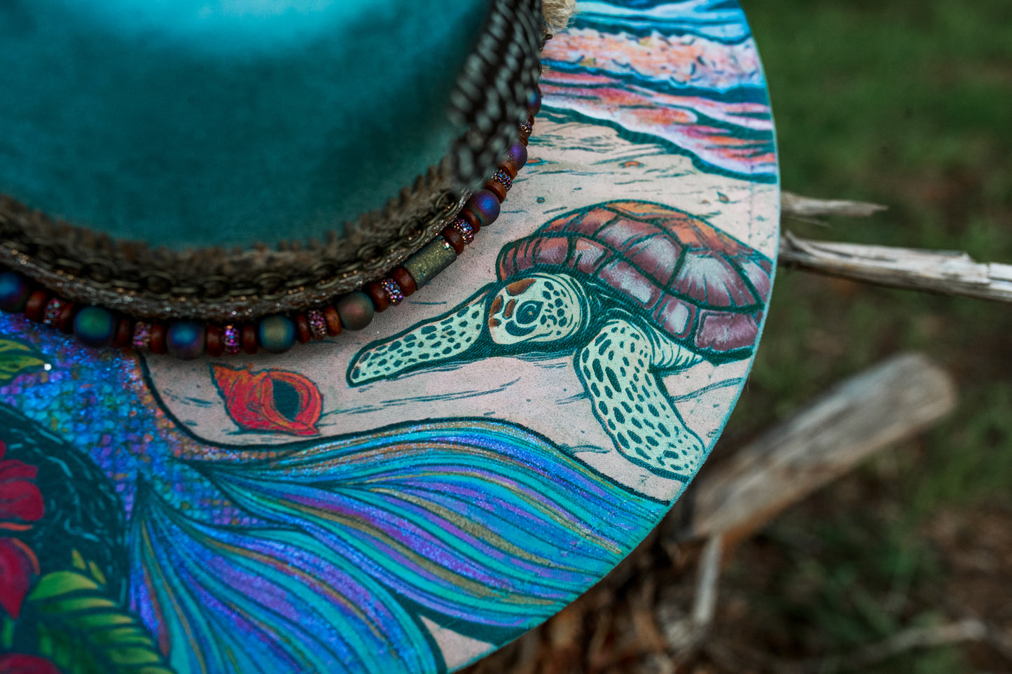 Gummy Thunk Original - Coastal Cowgirl -- Wide Brim Vegan Suede Hat