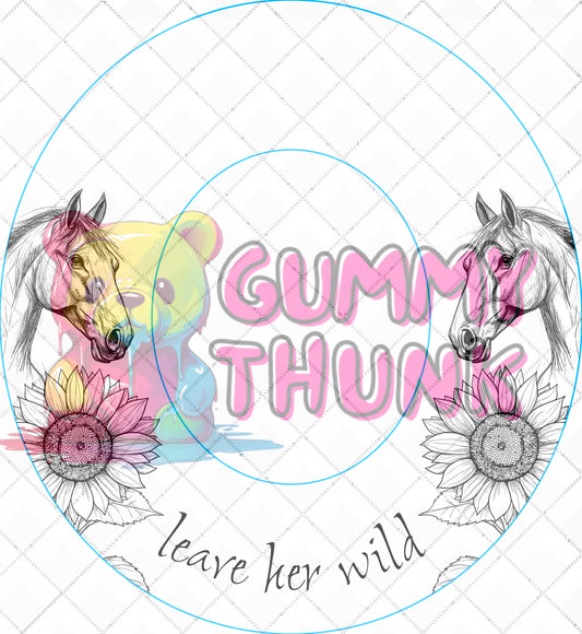 Leave Her Wild Hat Template for Burning - Double Sided - SVG and PNG Files ONLY