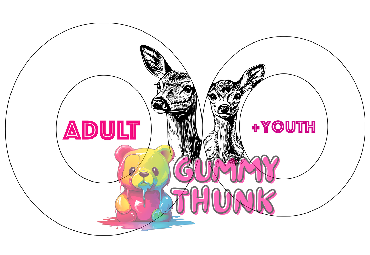 Oh Deer Bundle - 3 Adult Hat Templates + 1 Youth Template - SVG and PNG Files ONLY