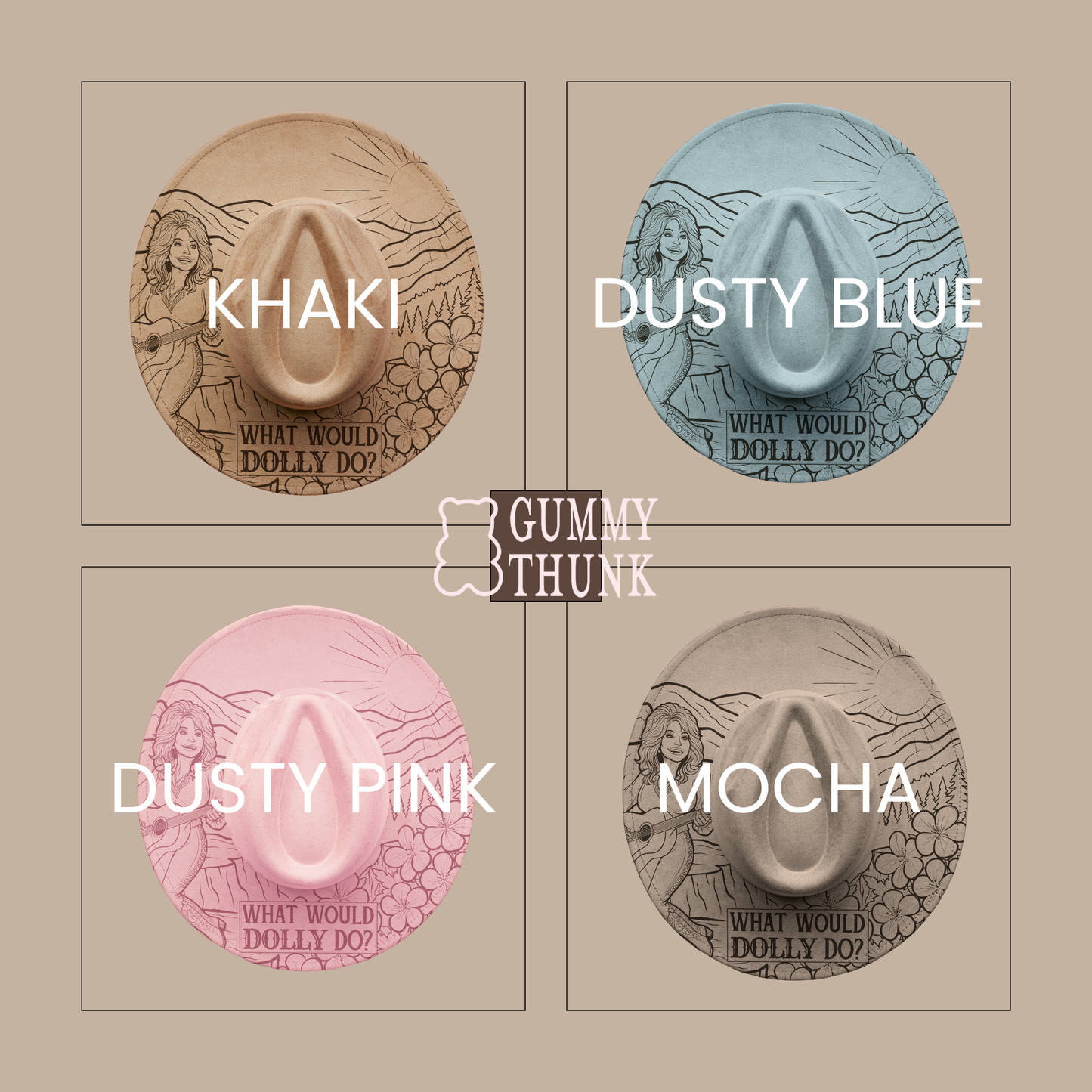 PREORDER What Would Dolly Do PREBURNED DIY HAT + Creative Compass