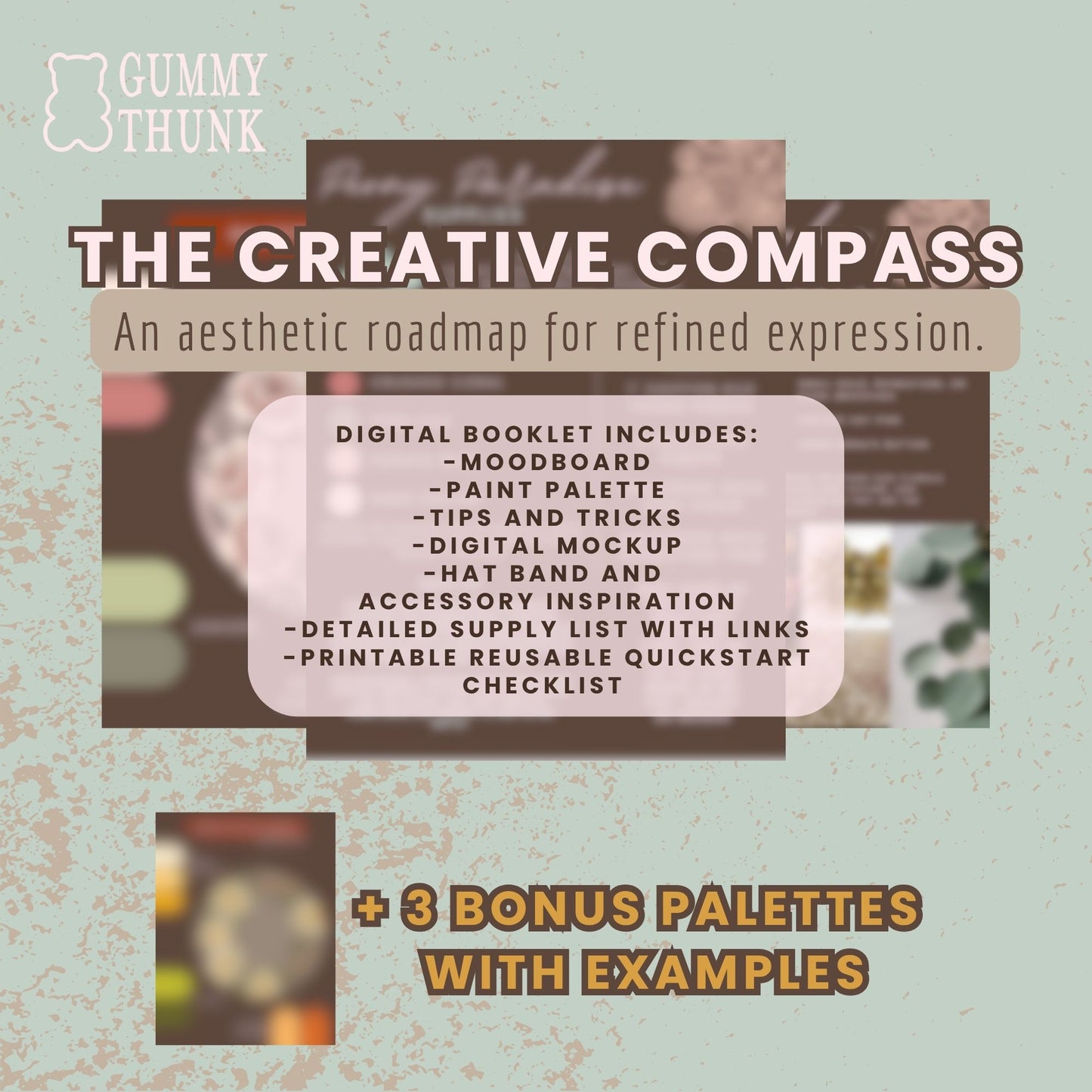 Peony Paradise PREBURNED DIY HAT + Creative Compass